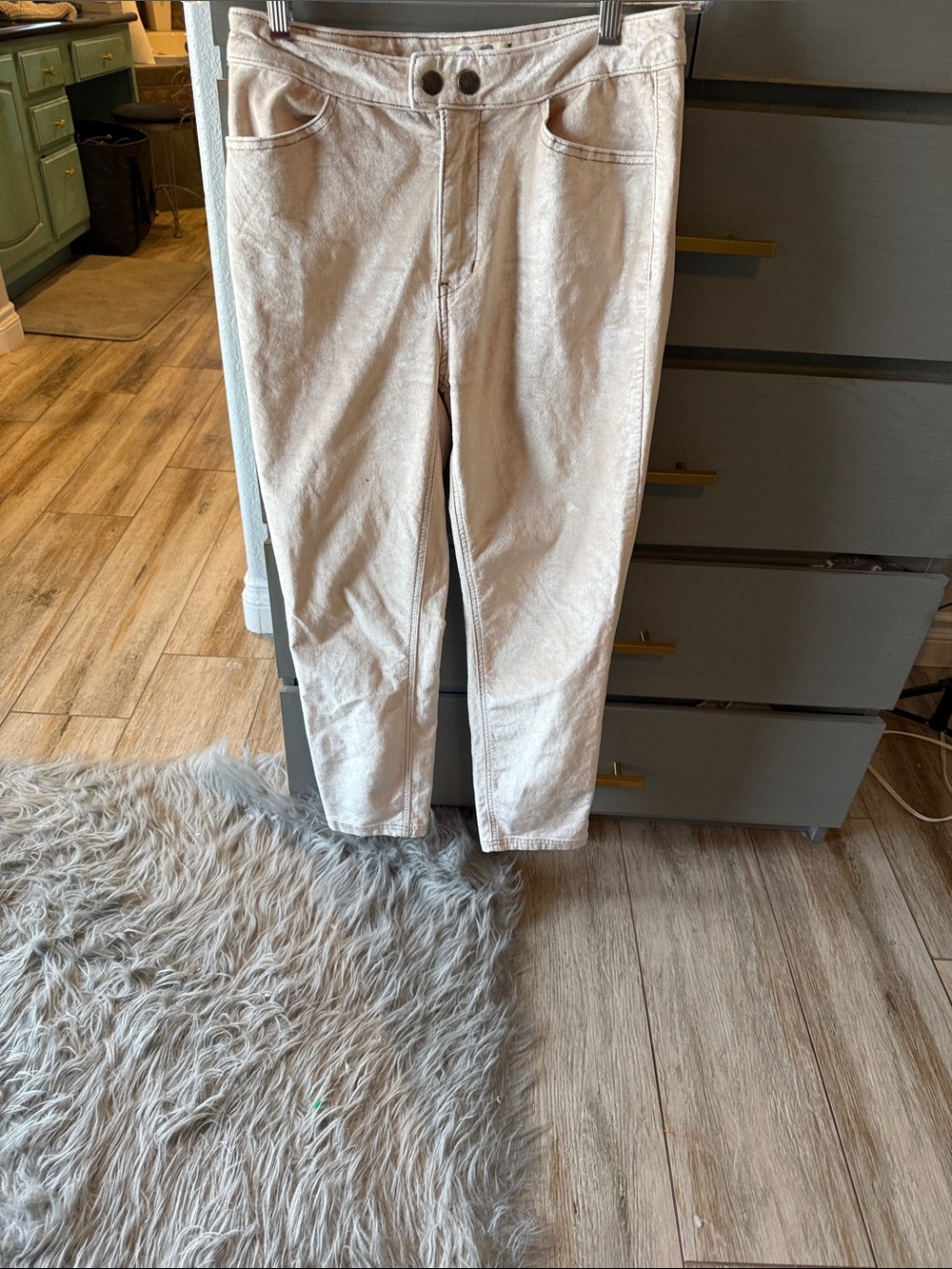Free People Skinny Pants in Light Beige